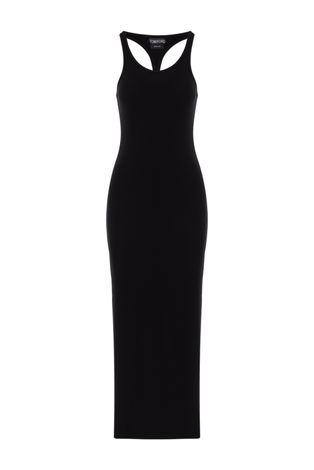 Tom Ford black tank dress with matching embroidered tf logo 192590 - photo 1