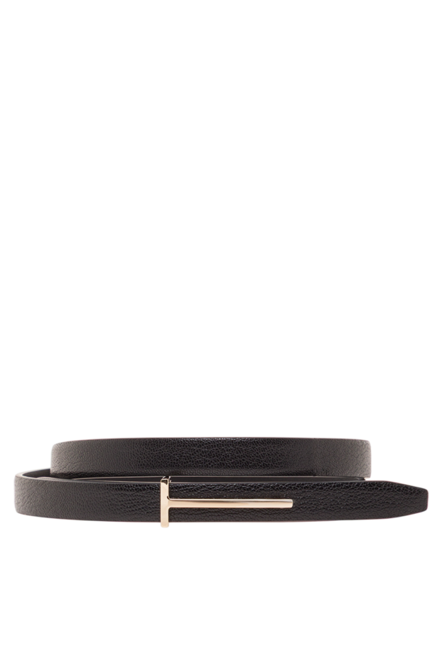 Tom Ford narrow t-shaped belt made of soft grained leather 192594 - photo 1