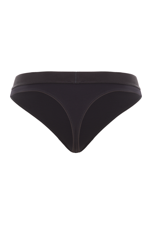 Tom Ford black thong panties made of soft jersey with a jacquard waistband 192597 - photo 2