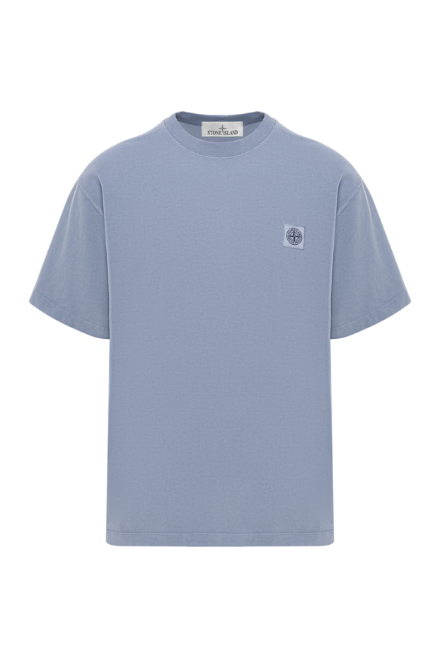 Stone Island blue short-sleeved t-shirt made of combed organic cotton 192672 - photo 1