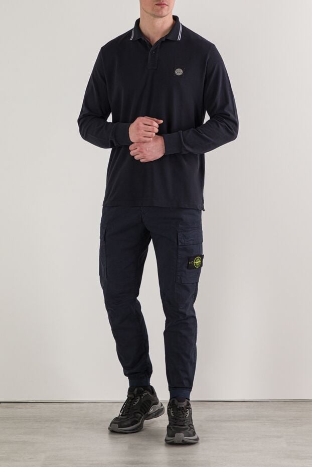 Stone Island regular fit cargo pants with a drawstring waistband 192682 - photo 2