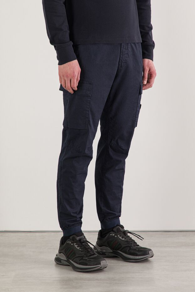 Stone Island regular fit cargo pants with a drawstring waistband 192682 - photo 3