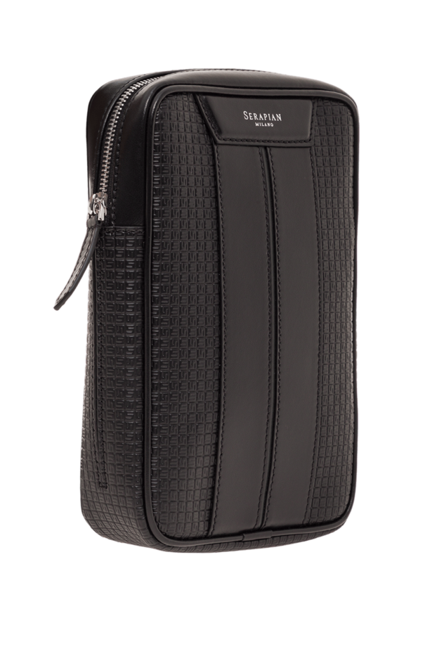 Serapian men's black stepan sling bag 192689 - photo 3