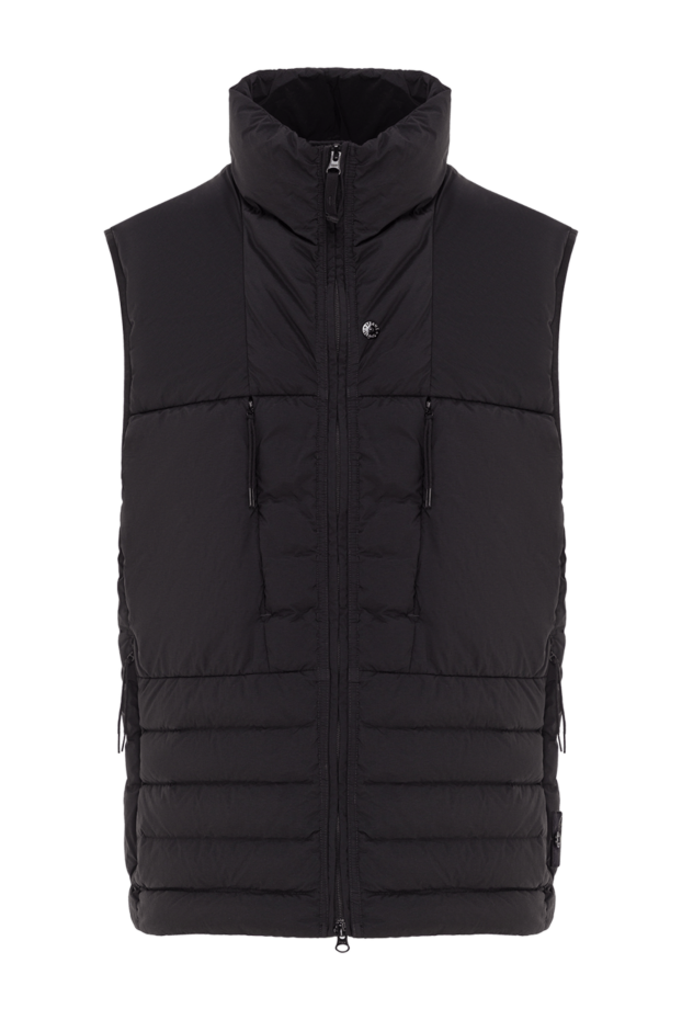 Stone Island men's lightweight black nylon down vest with two-way zipper 192693 - photo 1