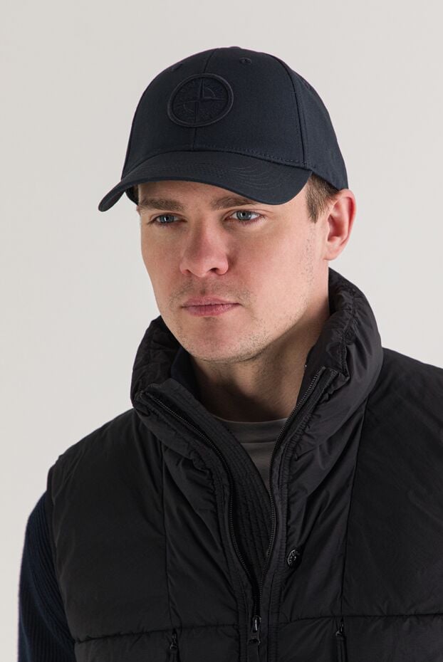Stone Island a dark blue six-piece baseball cap with raised compass embroidery. 192707 - photo 2