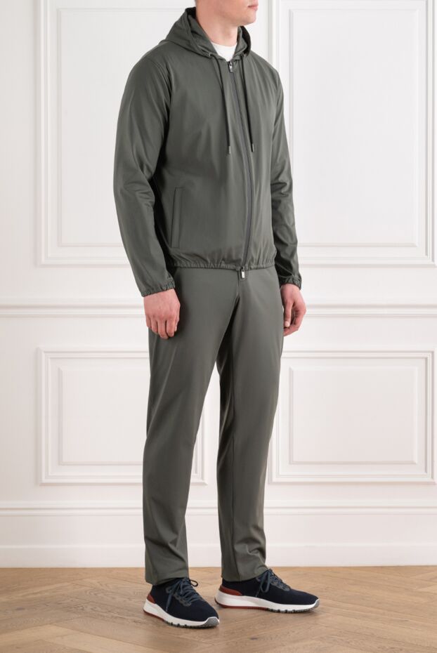Tombolini lightweight olive tracksuit with technical trim 192728 - photo 3