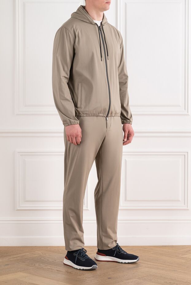 Tombolini men's beige knitted tracksuit 192729 - photo 3