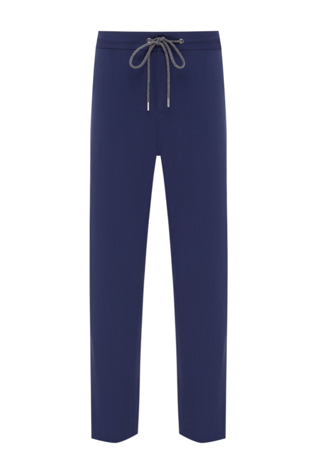 Tombolini men's blue trousers with an elastic waistband and drawstring 192738 - photo 1