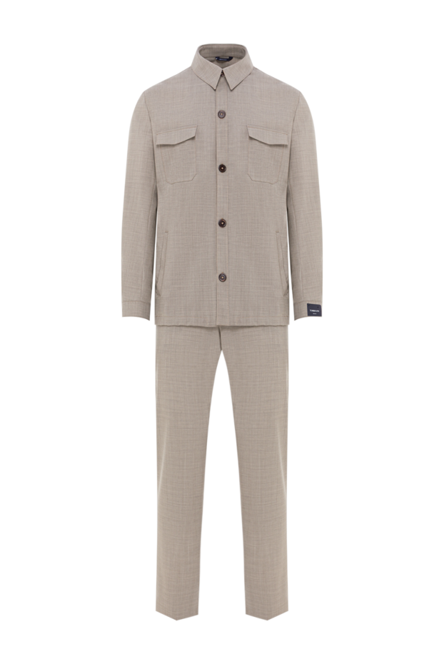Tombolini men's beige suit in casual style 192746 - photo 1