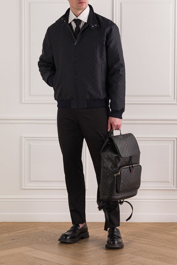 Gucci gg ripstop zip-up jacket in gray 192769 - photo 2
