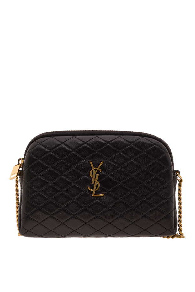 Saint Laurent gaby black quilted lambskin zip-up clutch bag 192782 - photo 1