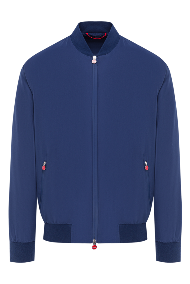 Kiton men's lightweight bomber jacket in blue 192804 - photo 1