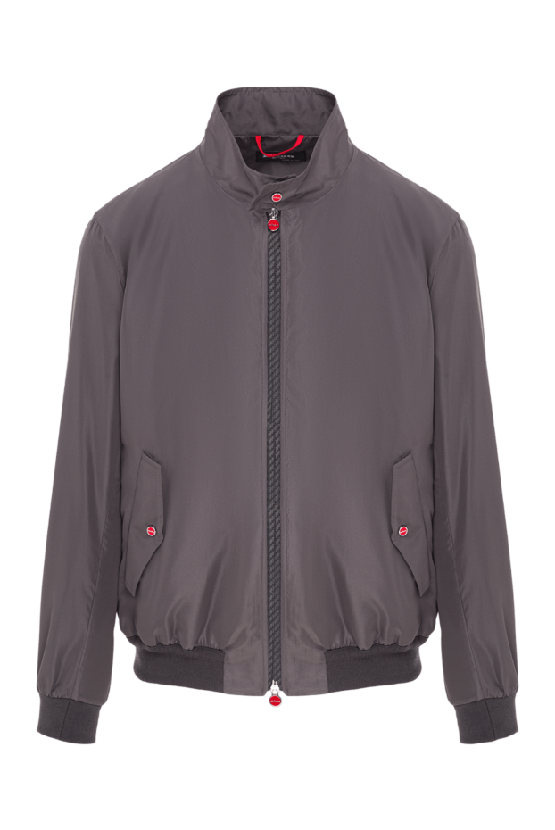 Kiton lightweight men's anthracite bomber jacket 192805 - photo 1