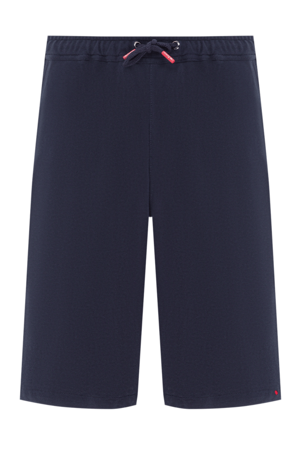 Kiton men's dark blue shorts made of soft stretch cotton jersey 192821 - photo 1