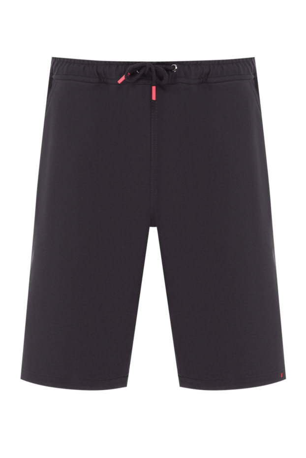 Kiton men's shorts made of cotton jersey with elastane in black 192825 - photo 1