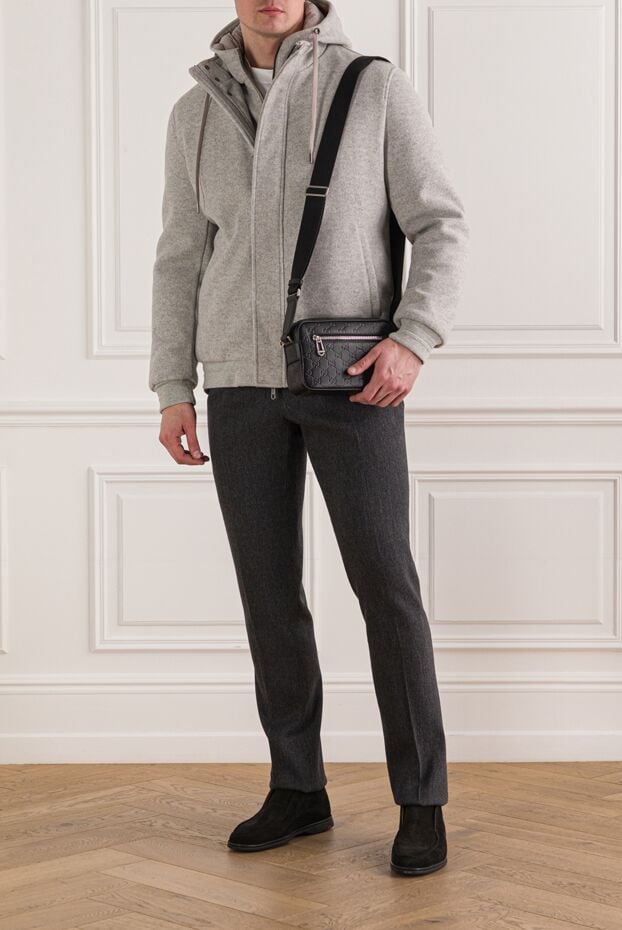 Siviglia gray soft jersey sports hoodie 192833 - photo 2