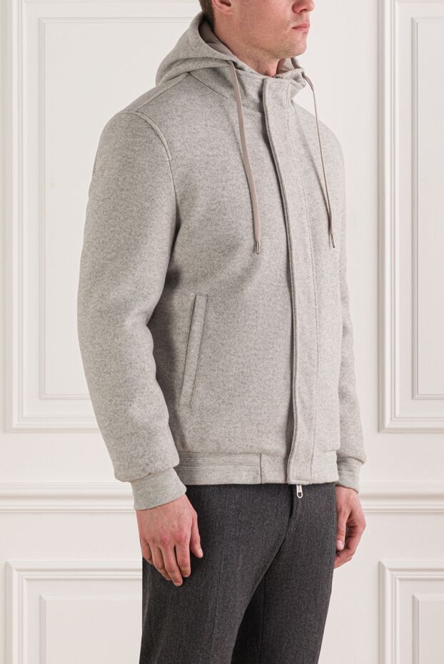 Siviglia gray soft jersey sports hoodie 192833 - photo 3