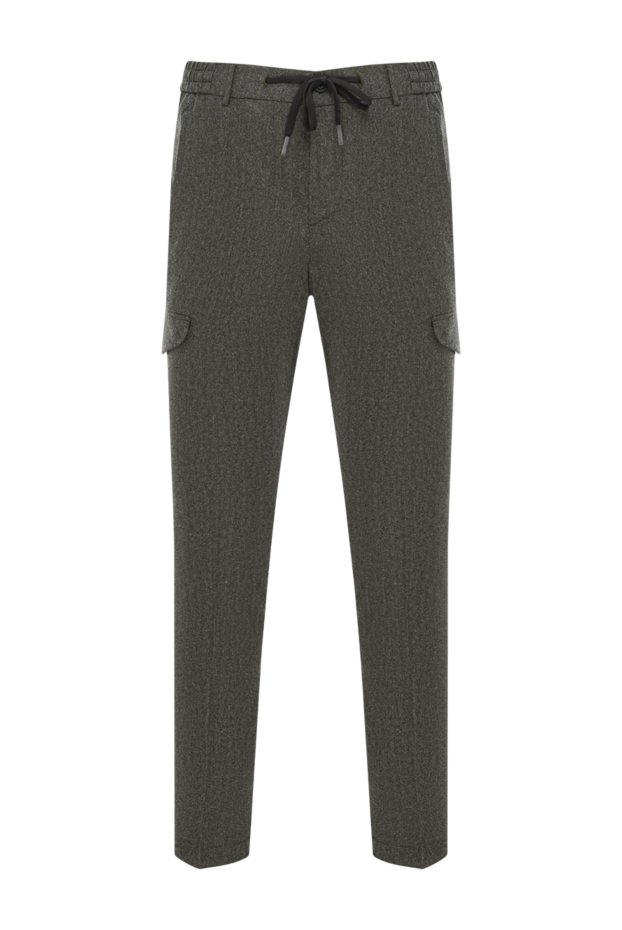 Berwich men's dark green wool cargo pants 192841 - photo 1