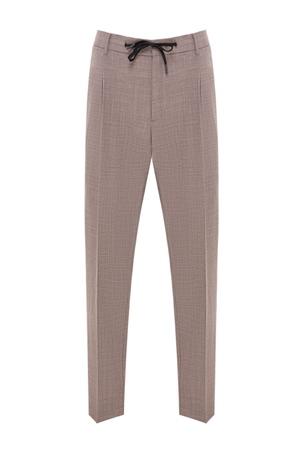 Berwich men's brown wool blend trousers 192850 - photo 1