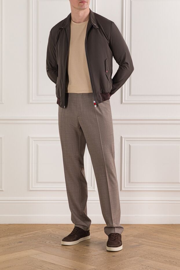 Berwich men's brown wool blend trousers 192850 - photo 2
