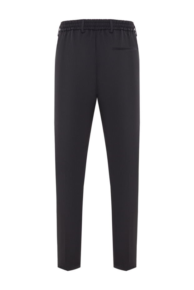 Berwich men's black jogger pants with elastic waistband and drawstring 192855 - photo 2