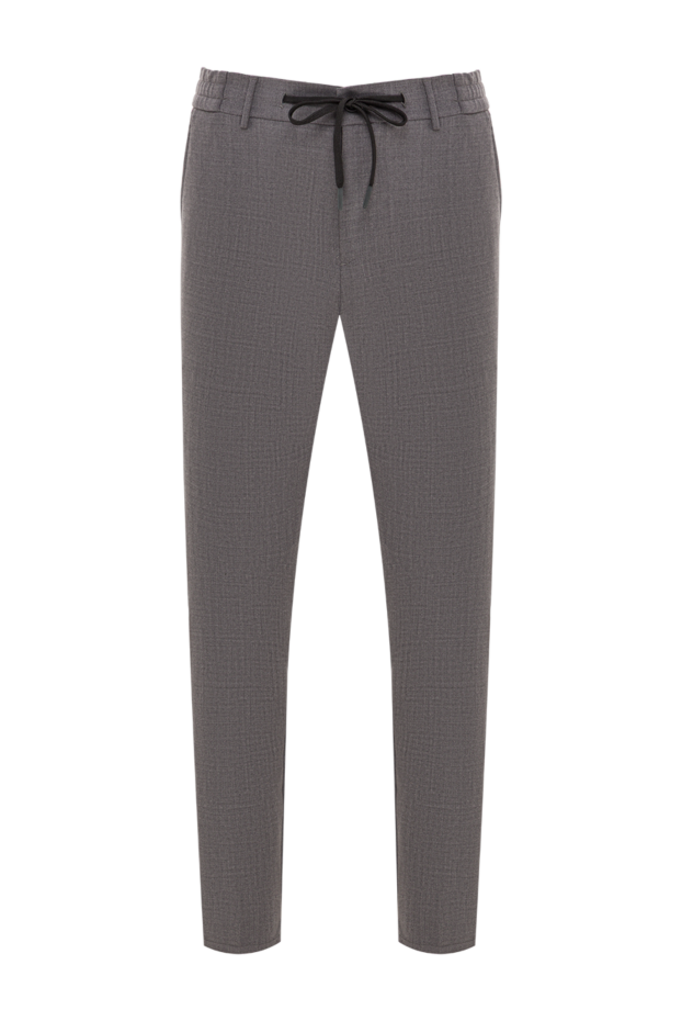 Berwich men's wool blend straight fit trousers with drawstring waistband 192857 - photo 1