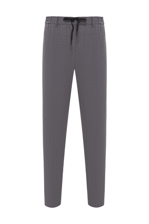 Berwich men's gray jogger pants with elastic waistband and drawstring 192858 - photo 1