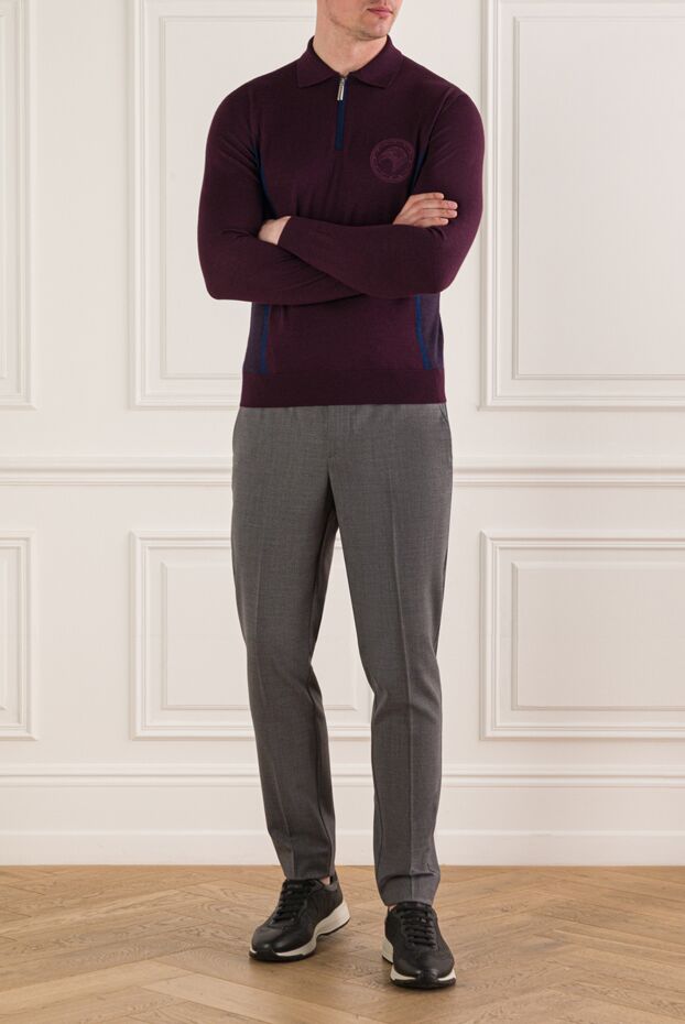 Berwich men's tapered grey trousers in a casual smart style 192860 - photo 2
