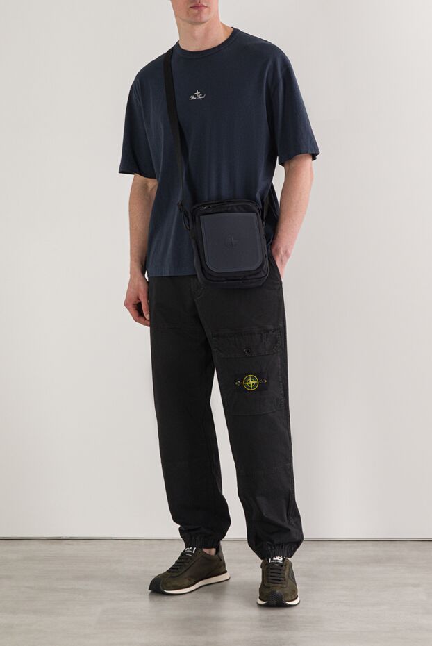 Stone Island blue regular fit t-shirt with embroidered logo 192888 - photo 2