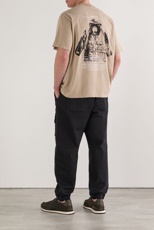 Stone Island regular-fit beige t-shirt with archivio print 192891 - photo 2