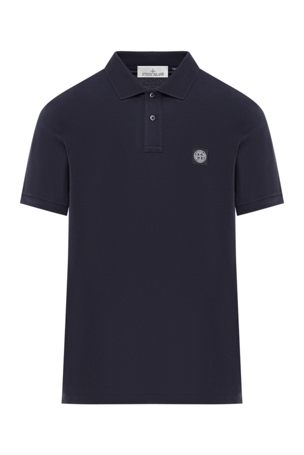 Stone Island dark blue short sleeve polo shirt made of organic cotton pique 192921 - photo 1