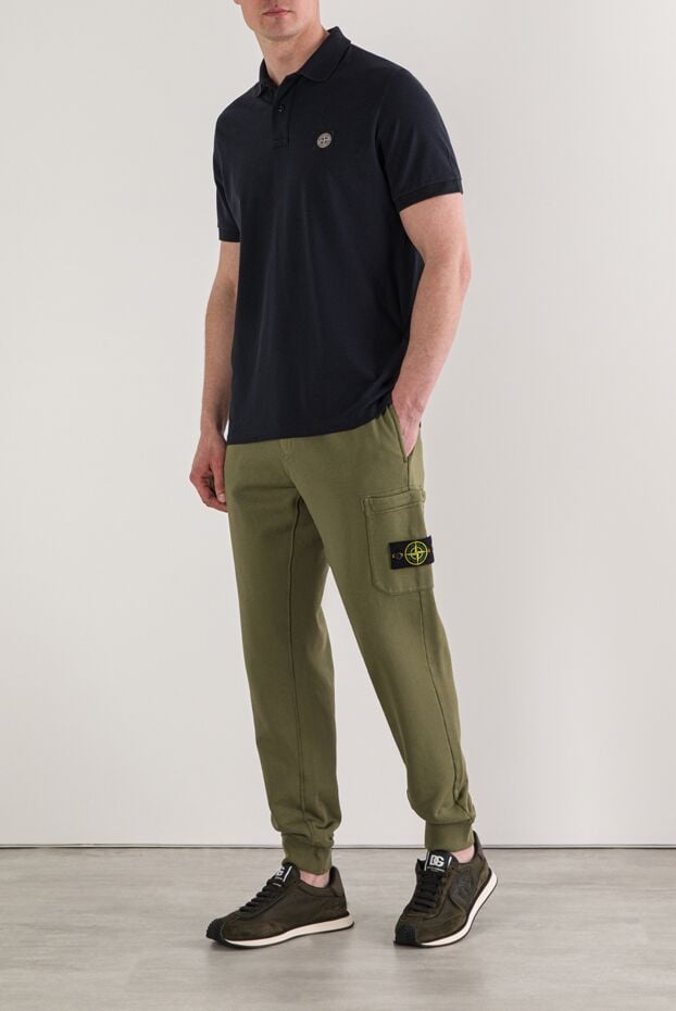 Stone Island dark blue short sleeve polo shirt made of organic cotton pique 192921 - photo 2