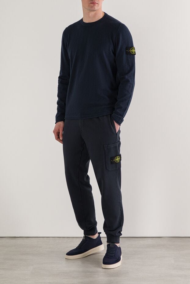 Stone Island knitted crew neck jumper in organic cotton and nylon 192945 - photo 2