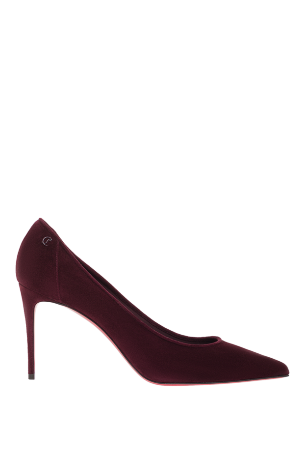 Christian Louboutin iconic sporty kate burgundy velour pumps 193009 - photo 1