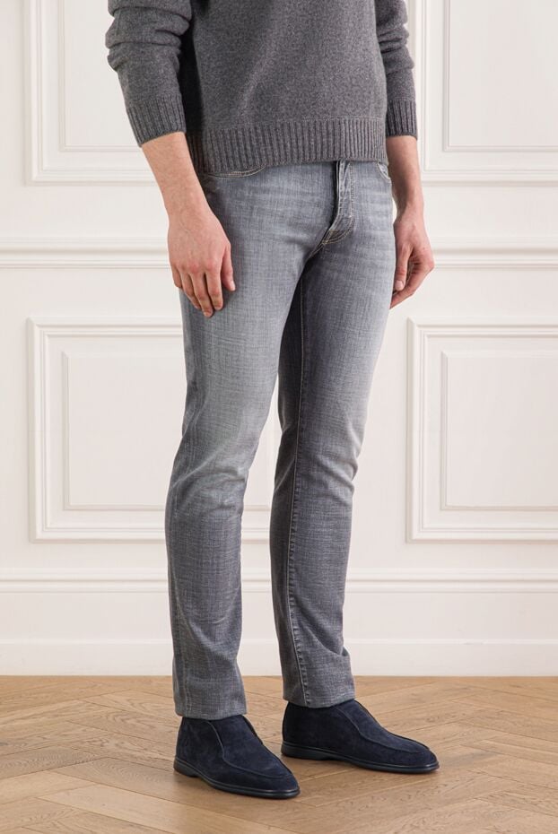 Jacob Cohen light blue stretch cotton denim jeans 193018 - photo 3