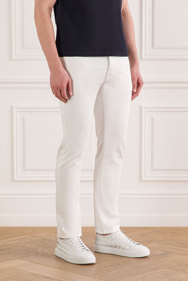 Jacob Cohen premium slim fit white men's jeans 193019 - photo 3