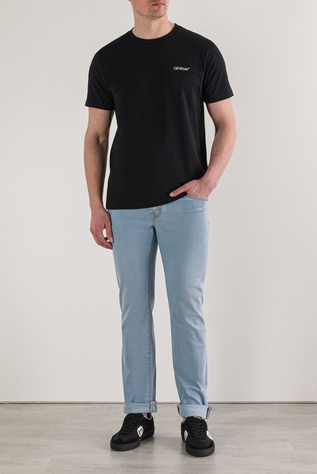 Jacob Cohen premium light blue denim jeans with a tapered fit 193021 - photo 3
