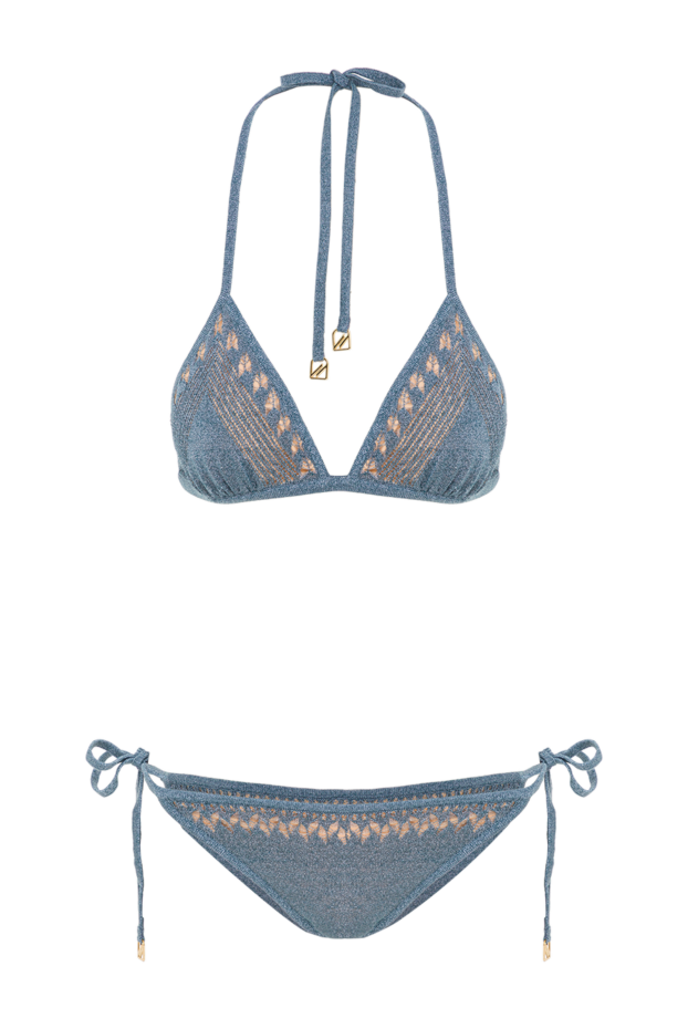 Moeva isola blue two-piece bikini with openwork knitting 193043 - photo 1