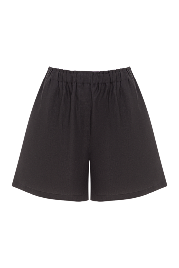 Moeva black linen shorts masha 193047 - photo 1