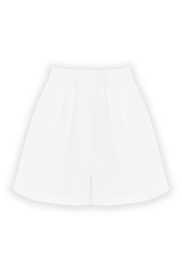 Moeva white linen shorts masha 193048 - photo 1