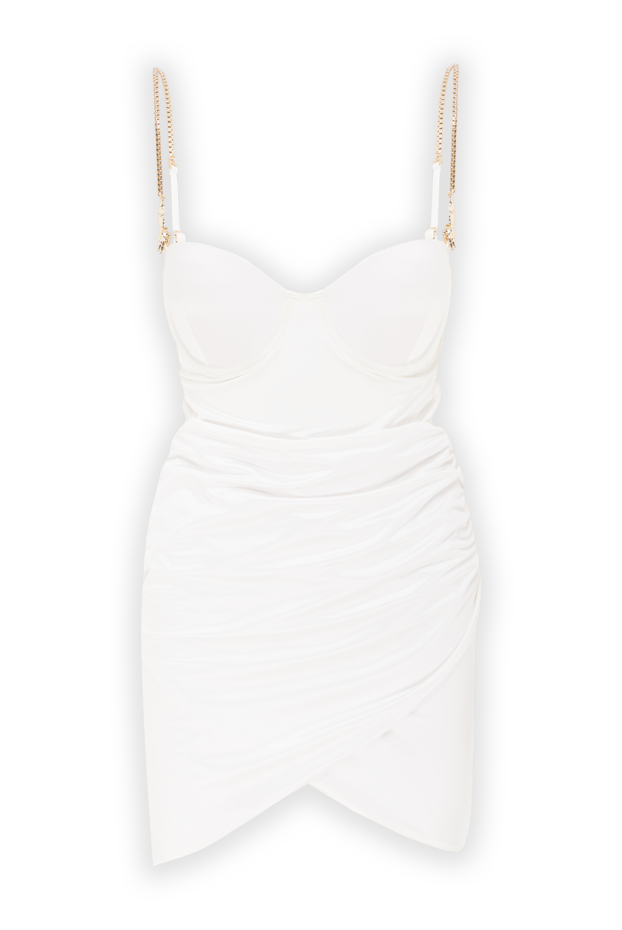 Moeva white one-piece swimsuit dress with thin adjustable straps 193051 - photo 1