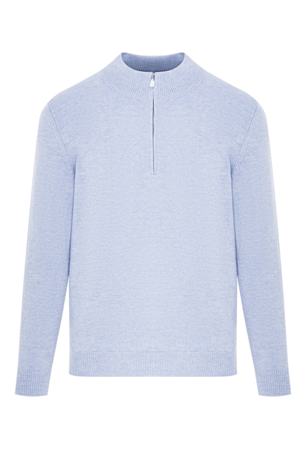 Svevo men's light blue trouser with a stand-up collar and a zip-up hood 193066 - photo 1