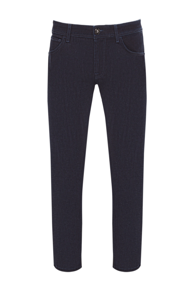Stefano Ricci dark blue men's straight-leg five-pocket jeans 193153 - photo 1