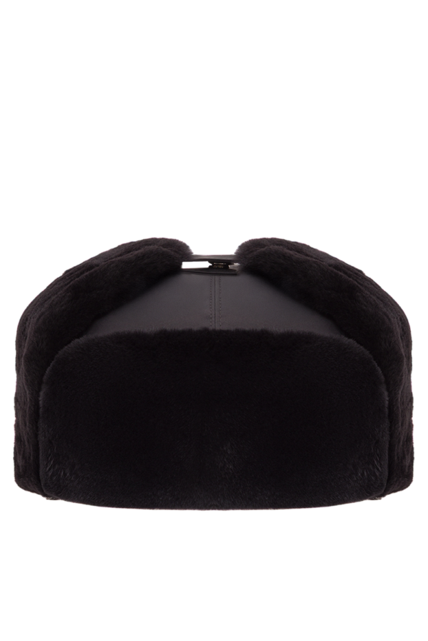 Enrico Mandelli men's black winter hat with earflaps 193155 - photo 1