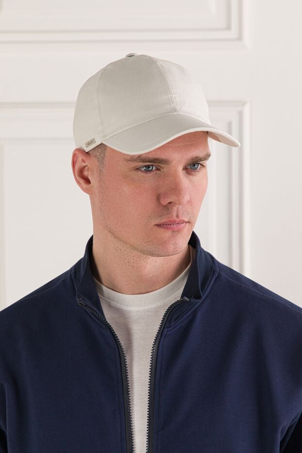 Enrico Mandelli white baseball cap with brand logo 193159 - photo 2