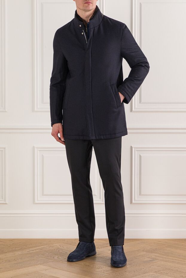 Enrico Mandelli men's insulated jacket with a fur-trimmed collar 193188 - photo 2
