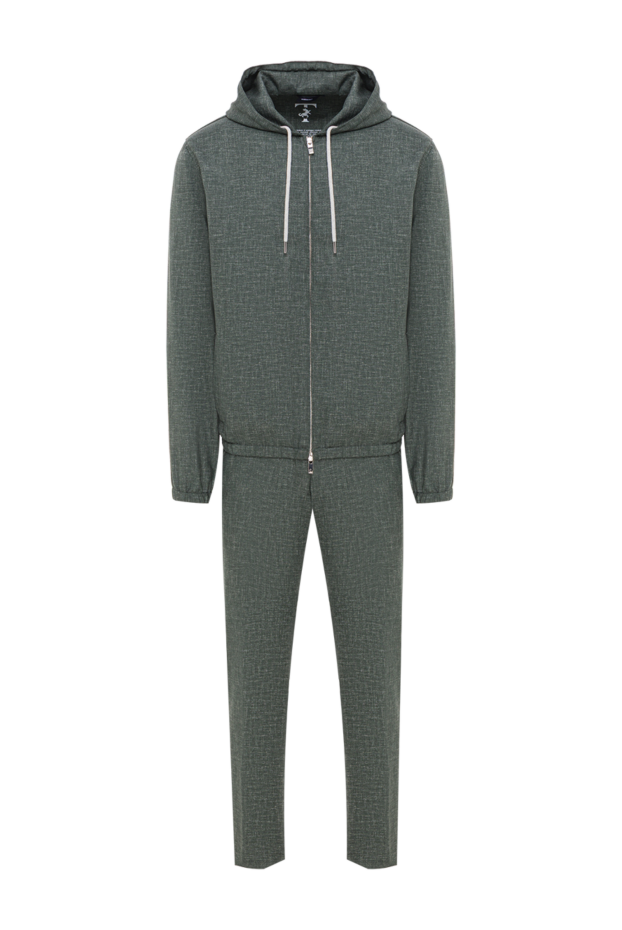 Tombolini men's dark green sports jacket made of natural wool 193198 - photo 1