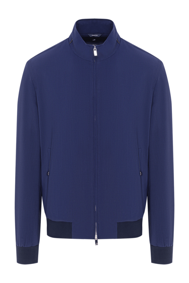Tombolini blue men's bomber jacket with a stand-up collar 193202 - photo 1