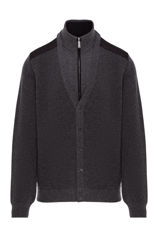 Zilli cashmere cardigan with a stand-up collar and zip 193207 - photo 1