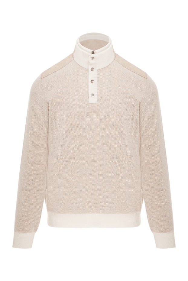Zilli men's beige trouser with contrast collar and cuff trim 193210 - photo 1